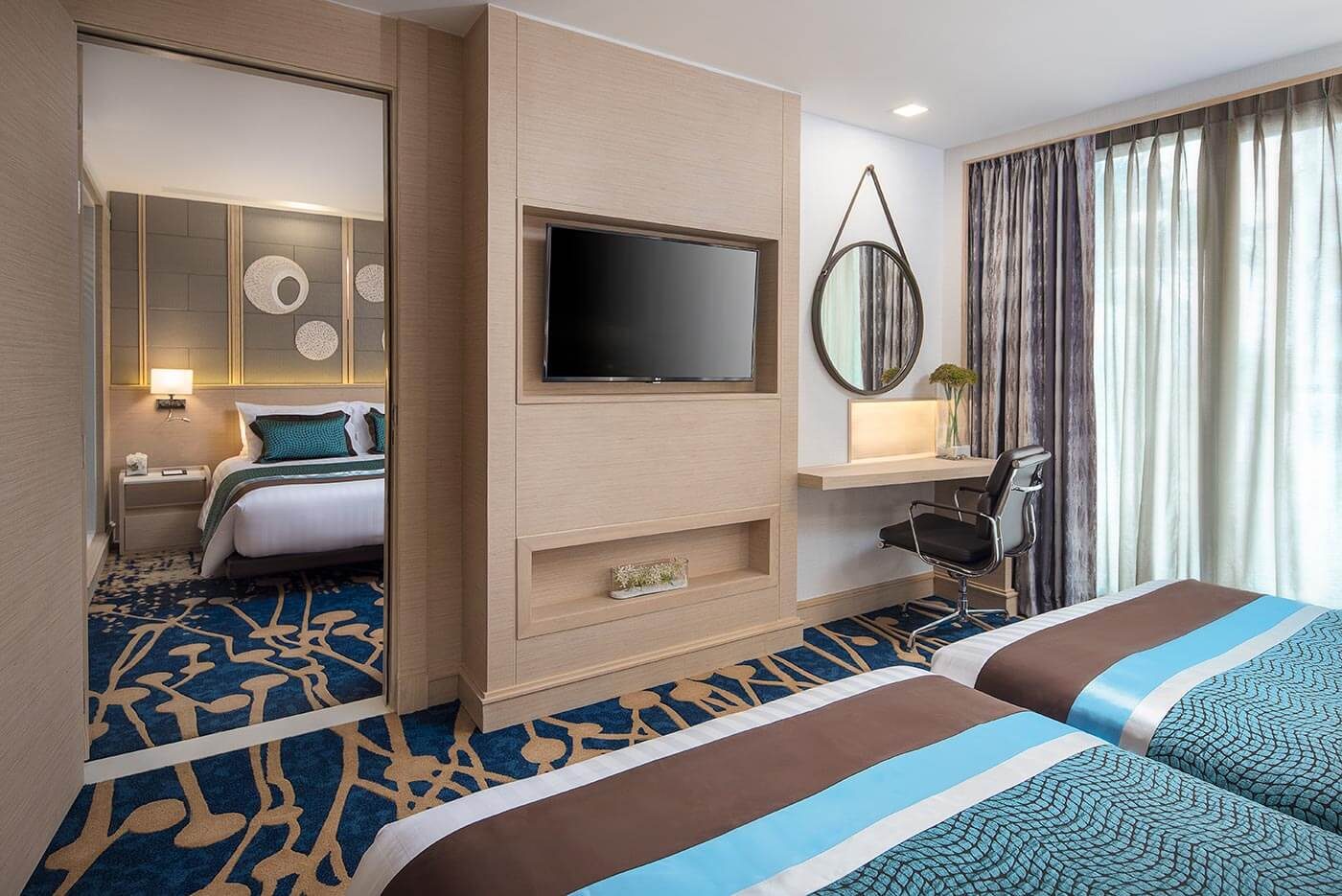 غرفة فاميلي كونكت العائلية، Solitaire Bangkok Sukhumvit 11