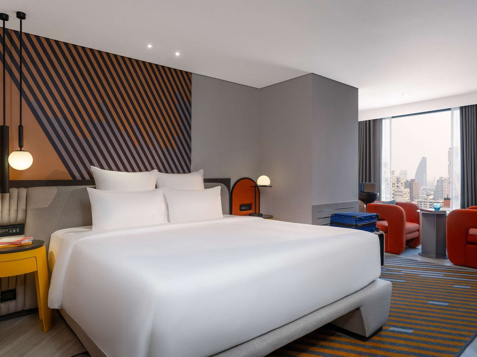 غرفة مطلة على المدينة، TRIBE Living Bangkok Sukhumvit 39